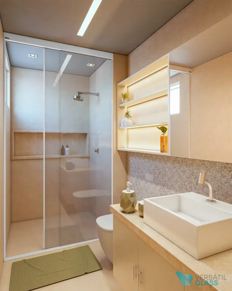 Box para banheiro até o teto em Fortaleza