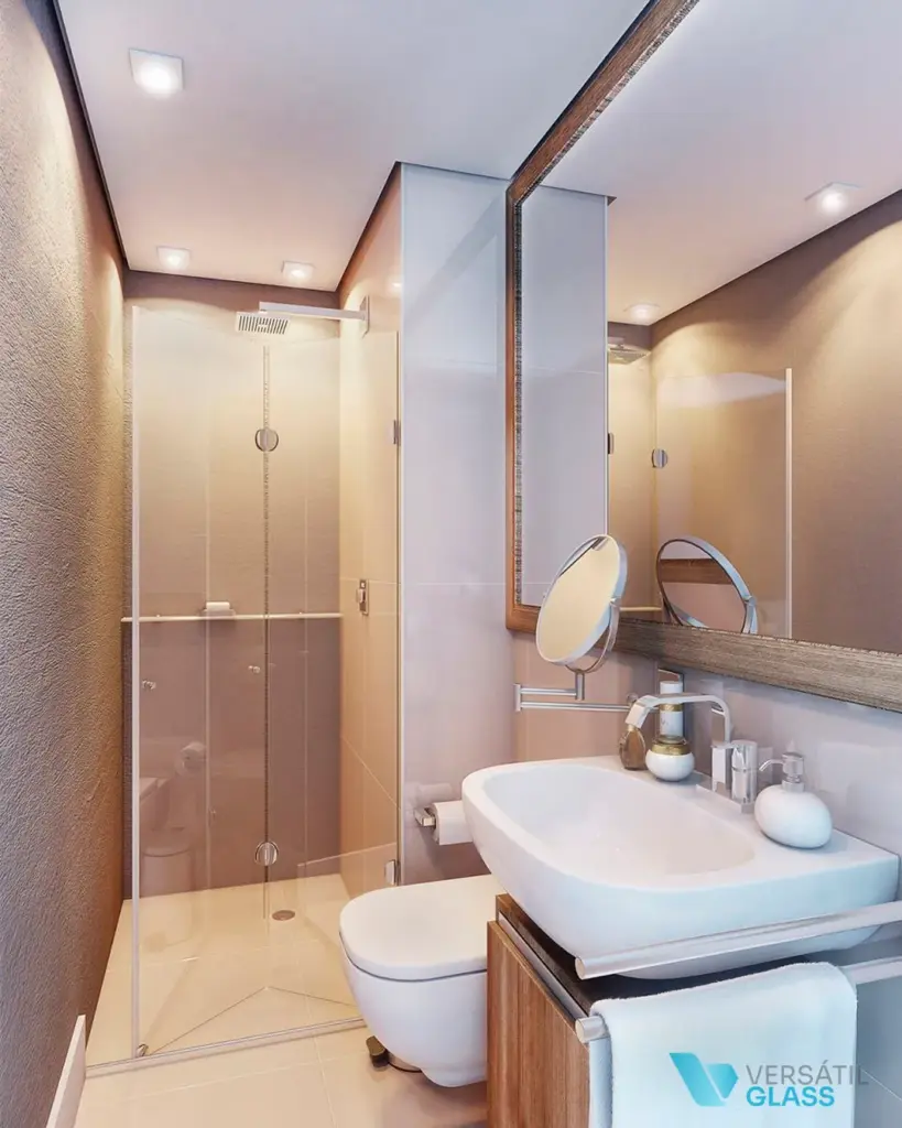 Box Flex (Flexível) de vidro para banheiro em Fortaleza